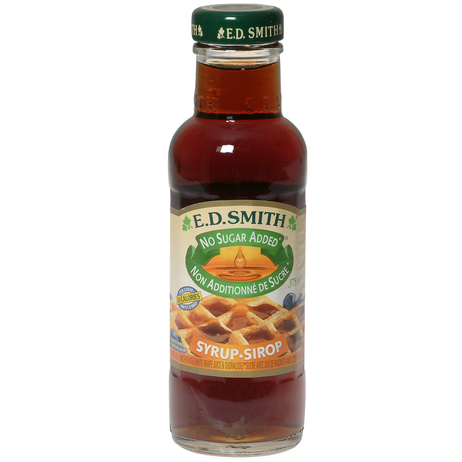 Syrup Table No Sugar Added - 12 x 375 mL - E D Smith & Son - Restaurant and Foodservice Ingredients - Canadian Distribution