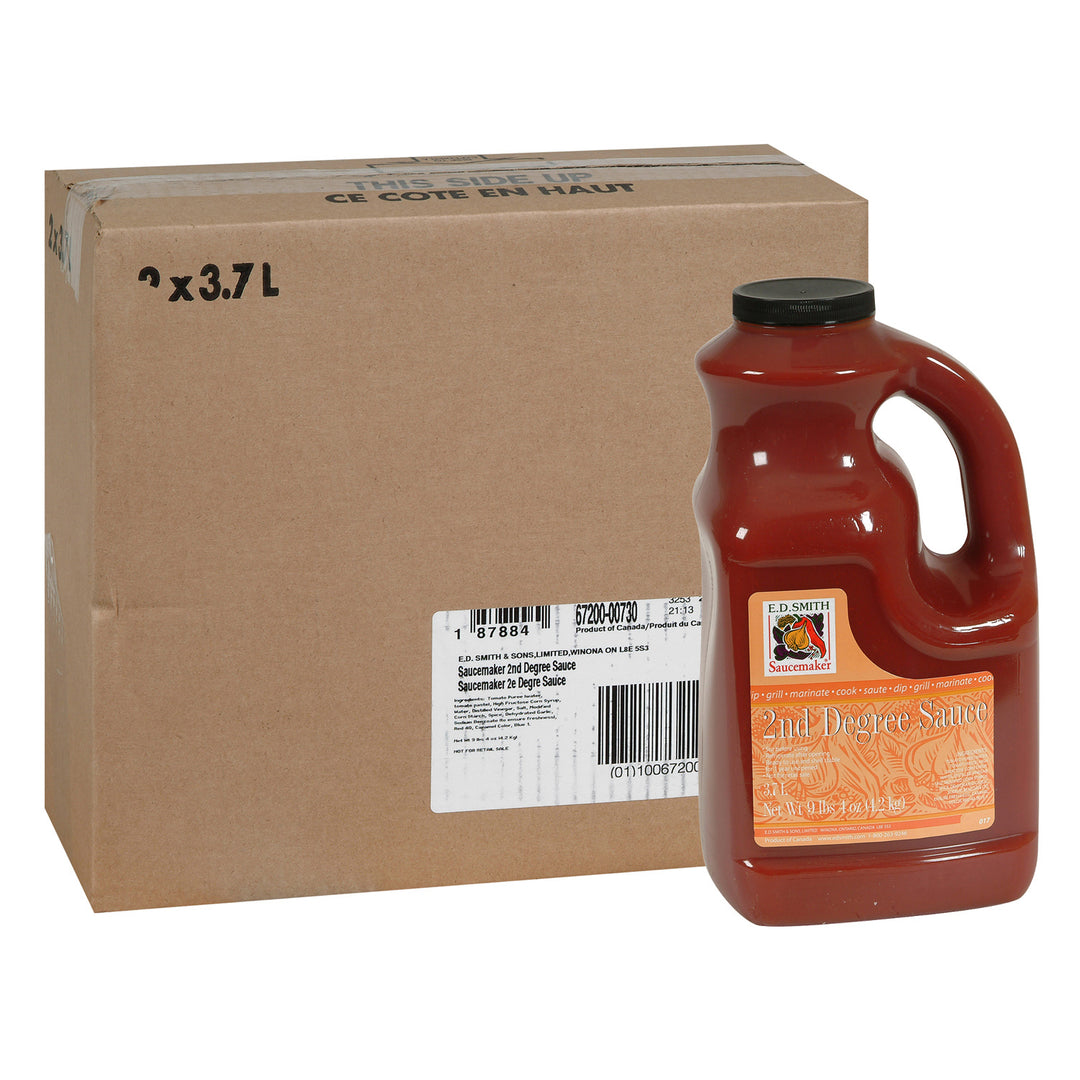 Sauce Hot 2nd Degree Wing - 2 x 3.7 L - Saucemaker - Restaurant and Foodservice Ingredients - Canadian Distribution