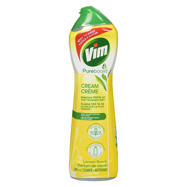 Vim - Cream Lemon Scent 16X500 Ml - Canadian Distribution