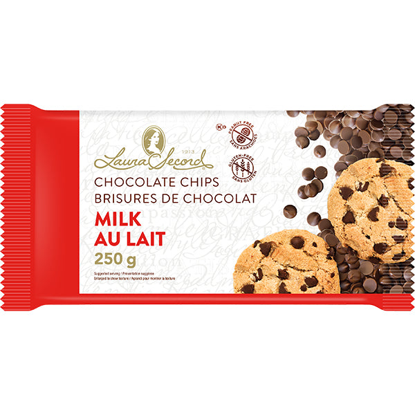 LAURA SECORD - MILK CHOCOLATE CHIPS 12x250 GR