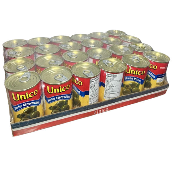 UNICO - GREEN PITTED OLIVES 24x375 ML