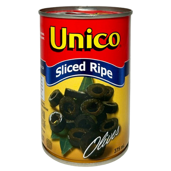 UNICO - SLICED BLACK OLIVES 24x375ML