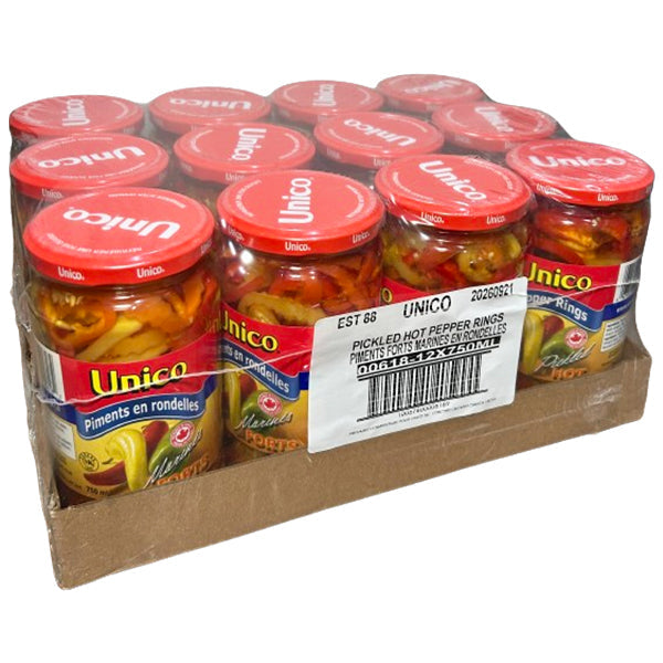 UNICO - HOT PEPPER RINGS 12x750 ML