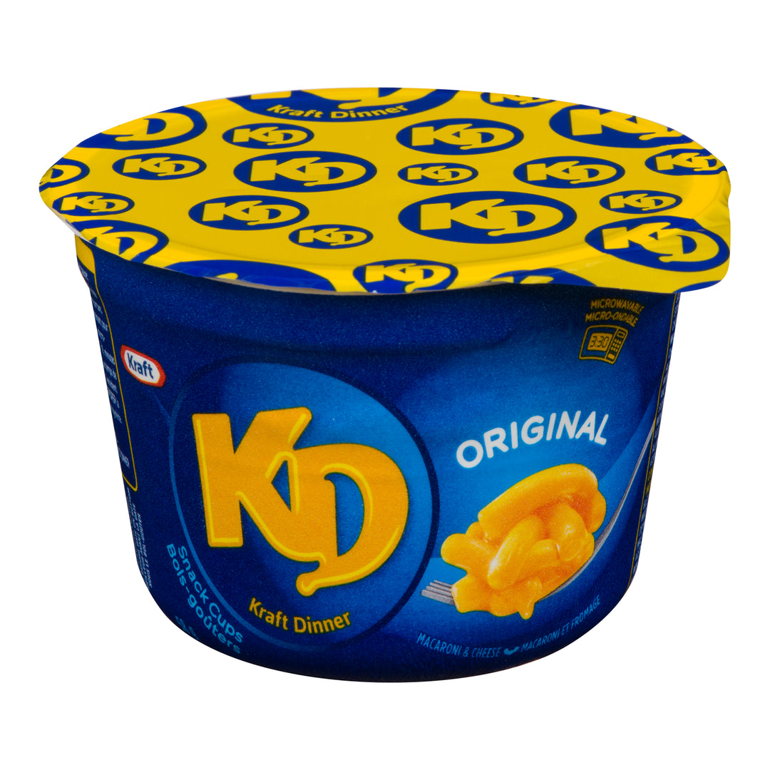 Macaroni & Cheese Kid Dinner Cups - 20 x 58 g - Kraft - Restaurant and Foodservice Ingredients - Canadian Distribution