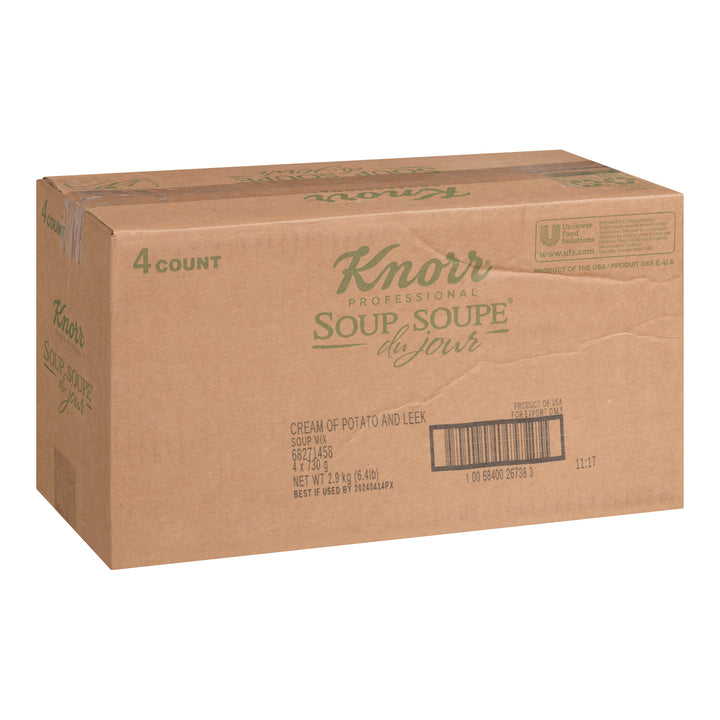 Soup Cream Of Potato & Leek Gluten-Free - 4 x 730 g - Knorr Swiss - Restaurant and Foodservice Ingredients - Canadian Distribution