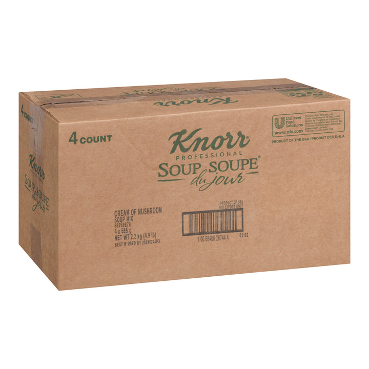 Soup Cream Of Mushroom Gluten-Free - 4 x 555 g - Knorr Swiss - Restaurant and Foodservice Ingredients - Canadian Distribution