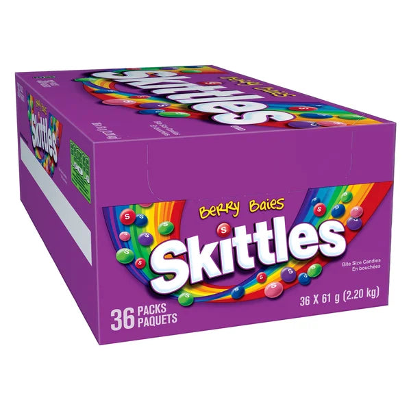 Bonbons Explosion de Baies - 144 × 61 g - Skittles - Distribution canadienne - Livraison gratuite au Canada pour les commandes de plus de 199 $ CA
