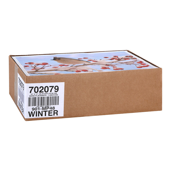 Placemat 10 x 14 Multi Pack Winter - 1 x 1000 count - Hoffmaster Food - Packaging and Accessories - Restaurant Supplies and Equipment - Canadian Distribution