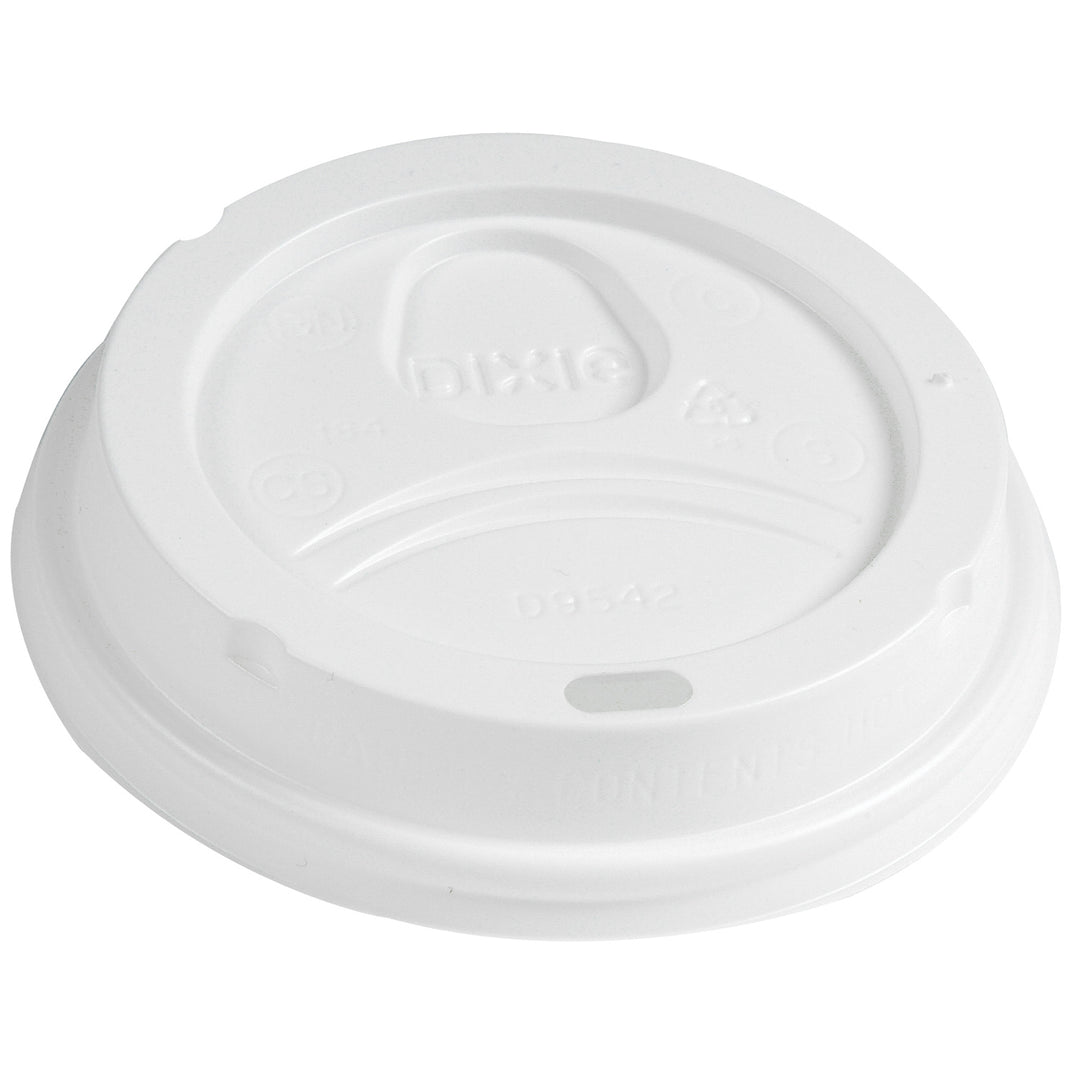 Lid Plastic Dome White 12/16 oz. Cup - 10 x 100 count - Dixie - Packaging and Accessories - Restaurant Supplies and Equipment - Canadian Distribution