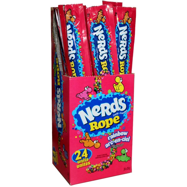 Corde arc-en-ciel - 96 × 26 g - Nerds - Distribution canadienne - Livraison gratuite au Canada pour les commandes de plus de 199 $ CA