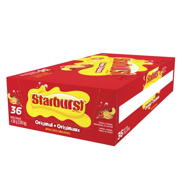 Bonbons aux fruits originaux - 144 × 58 g - Starburst - Distribution canadienne - Livraison gratuite au Canada pour les commandes de plus de 199 $ CA