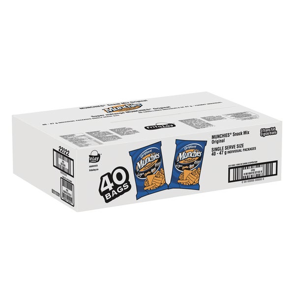 Original Snack Mix - 160 × 47 g - Munchies - Canadian Distribution - Ships Free Within Canada on Orders Above CAD $199