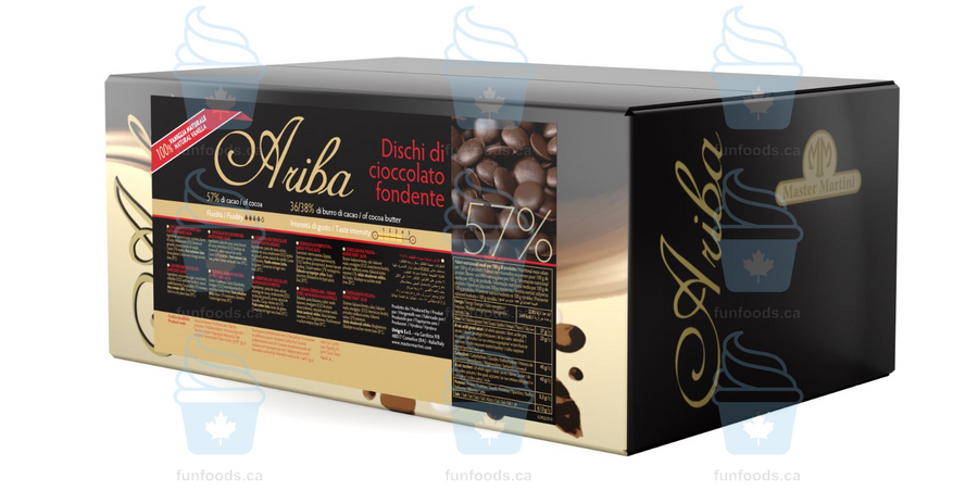 Ariba Dark Discs (57%) - 10 KG Box - Master Martini Canada - Canadian Distributor