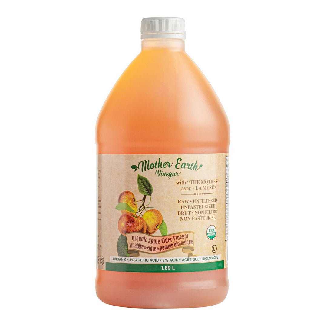 Mother Earth Organic Apple Cider Vinegar - 4 x 1.9 L - Grocery and Food Items - Canadian Distribution
