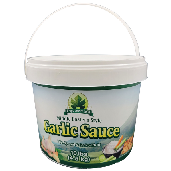 Grape Leaves Food Garlic Sauce - 4 x 10lbs (4.5kg) - Grocery and Food Items - Canadian Distribution