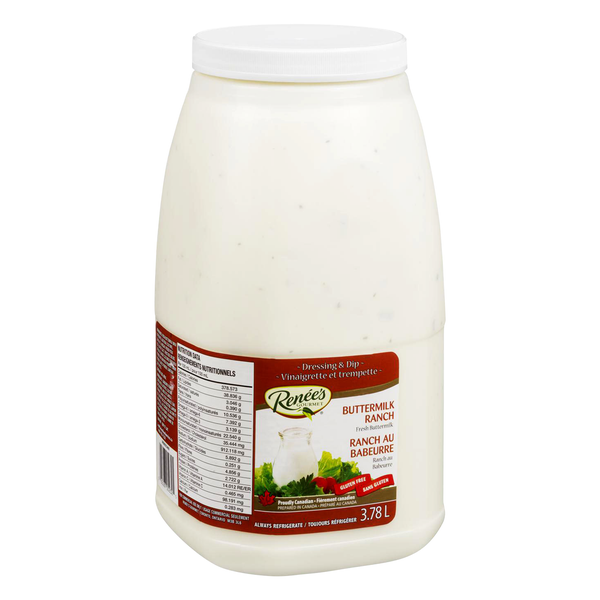 Renée’s Buttermilk Ranch Dressing and Dip - 4 x 3.78 L - Grocery and Food Items - Canadian Distribution