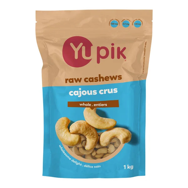 Raw Cashews - 4 x 1 kg - Yupik - Canadian Distribution