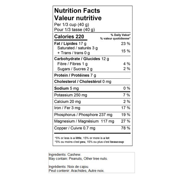 Noix de cajou crues - 4 x 1 kg - Yupik - Distribution canadienne - Livraison gratuite au Canada pour les commandes de plus de 199 $ CA