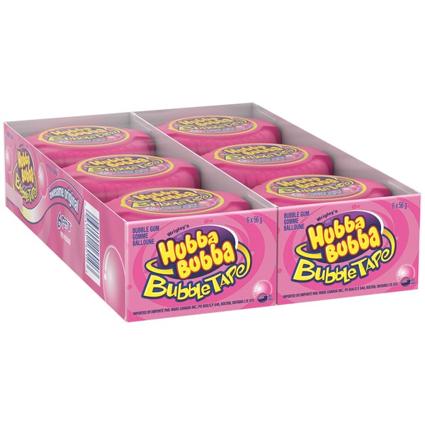 Bubble Tape Original - 48 × 56 g - Hubba Bubba - Canadian Distribution