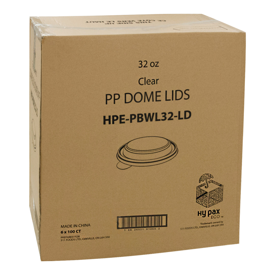 Lid Dome Eco Hypax For 32 oz. Bowl - 1 x 600 count - Hy-pax - Packaging and Accessories - Restaurant Supplies and Equipment - Canadian Distribution