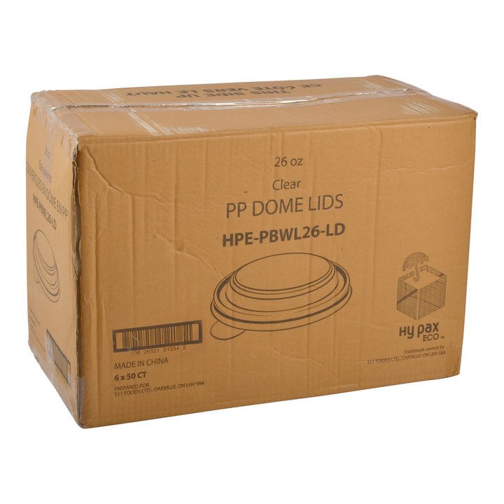 Lid Plastic For Paper Bowl 16 oz. Squat & 26 oz. - 6 x 50 count - Hy-pax - Packaging and Accessories - Restaurant Supplies and Equipment - Canadian Distribution