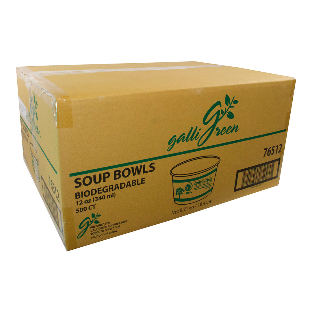 Bowl Paper Soup 12 oz. Tree Design - 500 x 12 oz - Galligreen - Packaging and Accessories - Restaurant Supplies and Equipment - Canadian Distribution