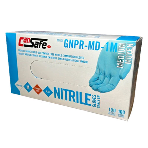 Safety Zone - Nitrile Medium Powder Free 10X100 Ea - Canadian Distribution