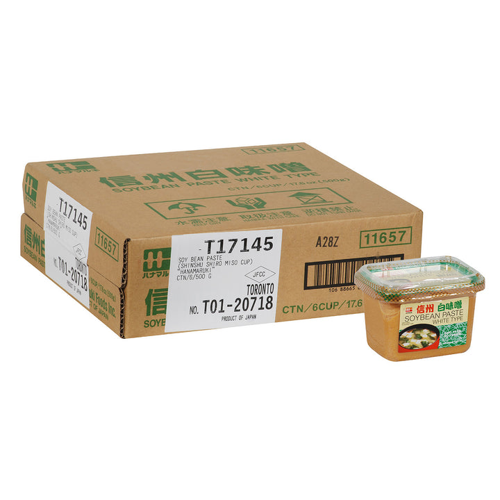 Paste Miso Shiro Shinshu - 6 x 500 g - Japan - Restaurant and Foodservice Ingredients - Canadian Distribution