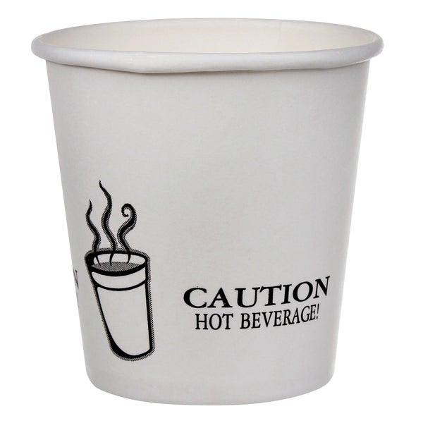 Café Express 4-oz Single Wall White Hot Cups - 5 packs of 100  - Disposables, Restaurant Packaging and Take-Out Supplies - Canadian Distribution - Ships Free Within Canada on Orders Above CAD $199