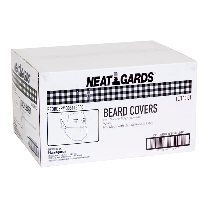 Case of Cover Beard Non-Woven 18 - 100 count (Case = 10 x 100 count) - Handgard - Packaging and Accessories - Restaurant Supplies and Equipment - Canadian Distribution