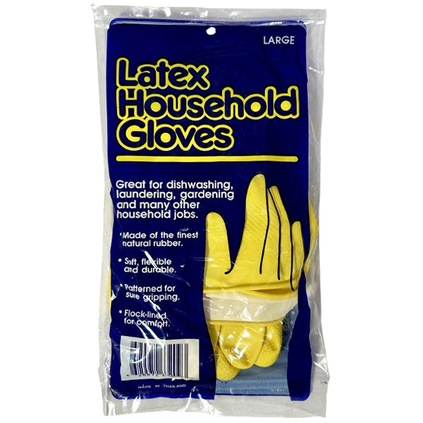 Safety Zone - Yellow Latex Gloves Large 10X12 Ea - Canadian Distribution