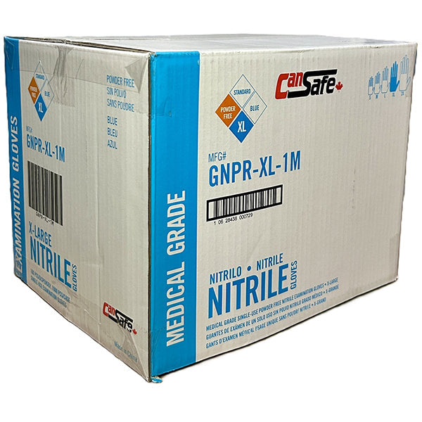 Safety Zone - Nitrile Gloves Powder Free Xl 10X100 Ea - Canadian Distribution