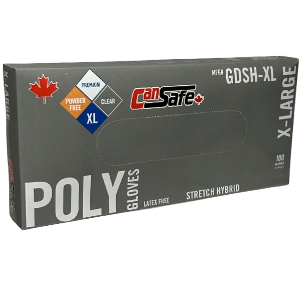 Safety Zone - Clear Poly Gloves Xlarge Gdsh-Xl 10X100 Ea - Canadian Distribution