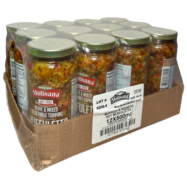 REGINA MOLISANA - HOT MUFFULETTA TOPPING 12x500 ML