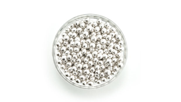 Round Silver Confettis - 10 LB Box
