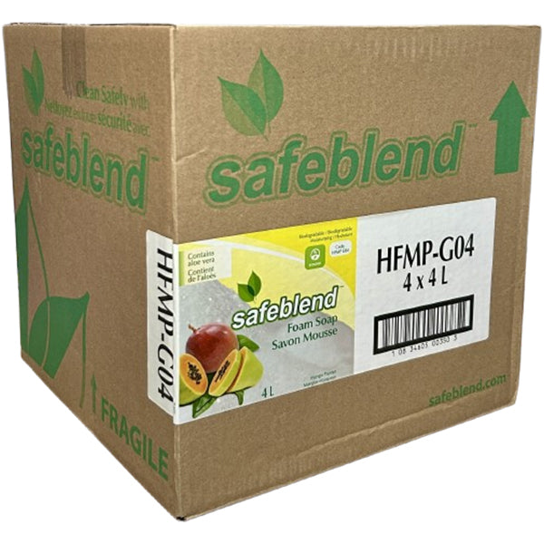 Safeblend - Foam Soap Mango Papaya 4X4 Lt - Canadian Distribution