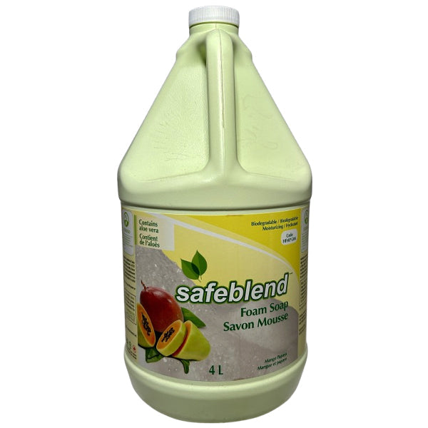 Safeblend - Foam Soap Mango Papaya 4X4 Lt - Canadian Distribution