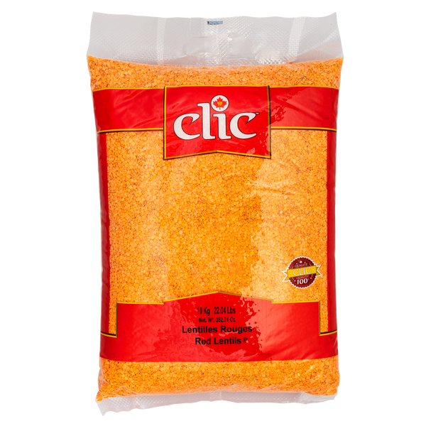Clic Red Lentils - 4 x 10 kg - Grocery and Food Items - Canadian Distribution