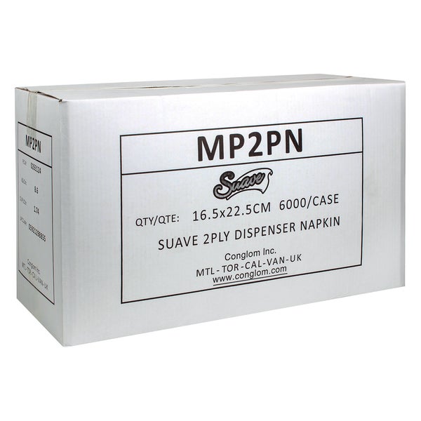 Suave 2-Ply Dispenser Napkin - 20 Packs of 300 - Grocery and Food Items - Canadian Distribution