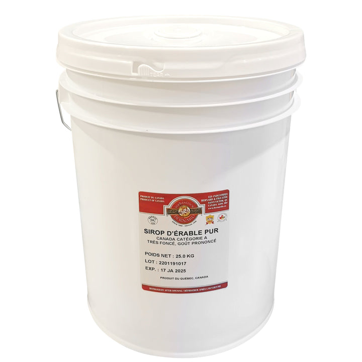 Bernard Pure Canada Grade A Very Dark Maple Syrup - 2 x 18.9 L - Grocery and Food Items - Canadian Distribution