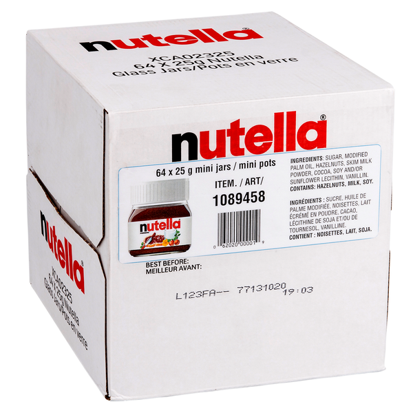 Mini pots de Nutella - 256 × 25 g - Épicerie - Distribution canadienne - Livraison gratuite au Canada pour les commandes de plus de 199 $ CA