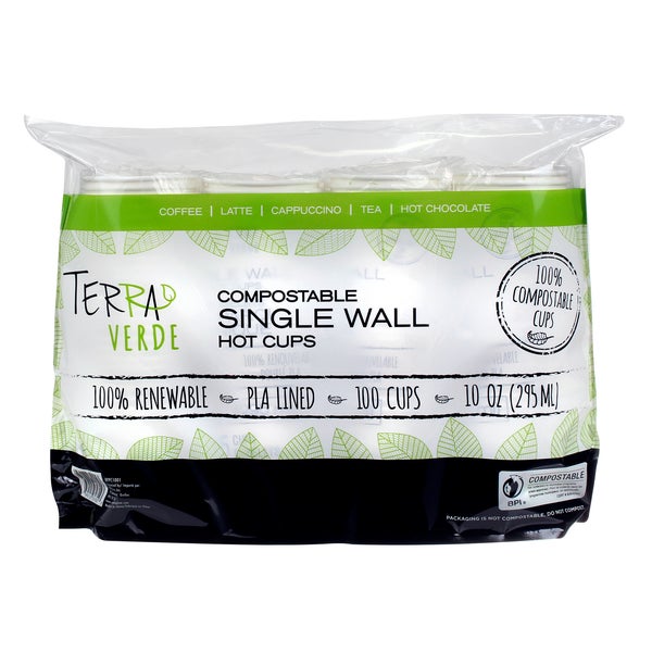 Gobelets iECO Compost à paroi simple 283 ml (10 oz) - 5 paquets de 100 - Articles jetables, emballages pour restaurants et fournitures pour plats à emporter - Distribution canadienne - Livraison gratuite au Canada pour les commandes de plus de 199 $ CA