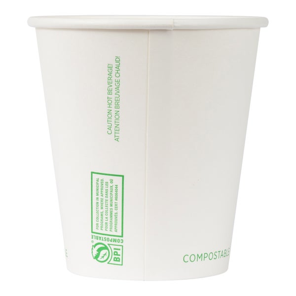 iECO Compost Single Wall Cup 12oz - 5 Packs of 100  - Disposables, Restaurant Packaging and Take-Out Supplies - Canadian Distribution - Ships Free Within Canada on Orders Above CAD $199