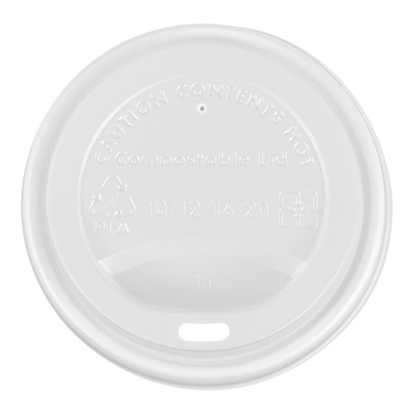 iECO Compost Dome Sip Lid 90mm - 5 Packs of 100 - Grocery and Food Items - Canadian Distribution