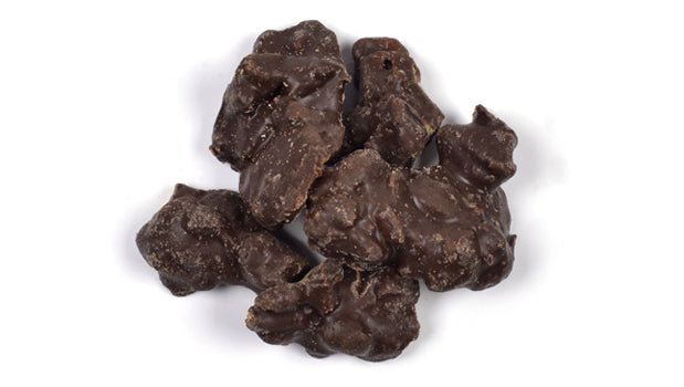 omg chocolatey graham almond toffee clusters on a white background - 11 LB box - Canadian distribution