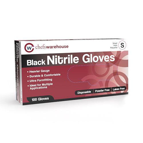 Black Nitrile Gloves Small - 10 x 100 count - CW Canada - Canadian Distribution