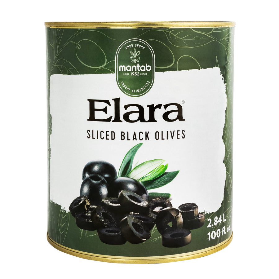 Elara Sliced Black Olives - 4 x 2.84 L - Grocery and Food Items - Canadian Distribution