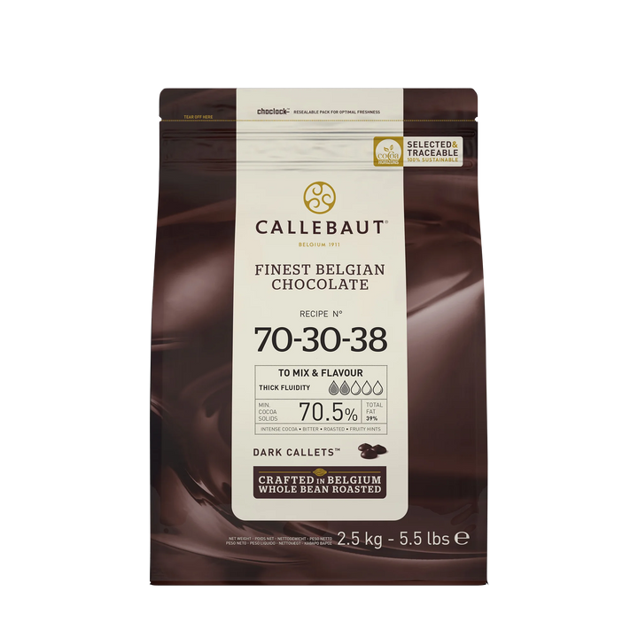 Callebaut Dark Belgian Chocolate Callets - 2 x 2.5 kg - Grocery and Food Items - Canadian Distribution