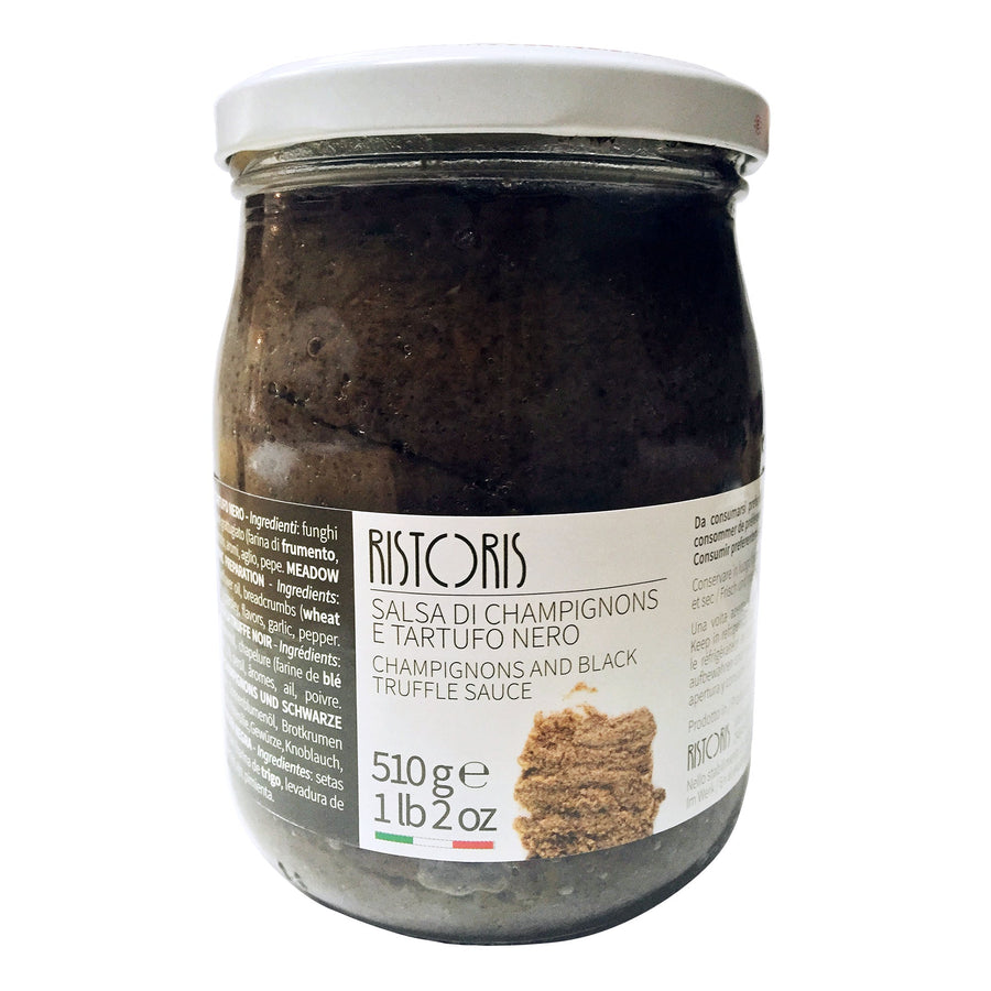 Ristoris Champignons and Black Truffle Sauce - 4 x 510 g - Grocery and Food Items - Canadian Distribution