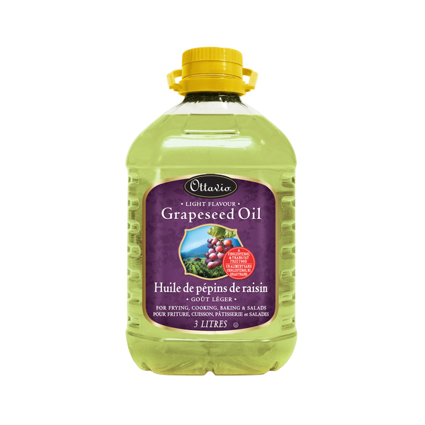 Ottavio Light Flavoured Grapeseed Oil - 4 x 3 L - Grocery and Food Items - Canadian Distribution
